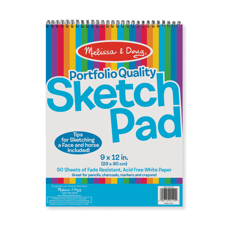 Melissa & Doug Drawing Paper Pad (6 x 9 inches) - 50 Sheets, 4-Pack 