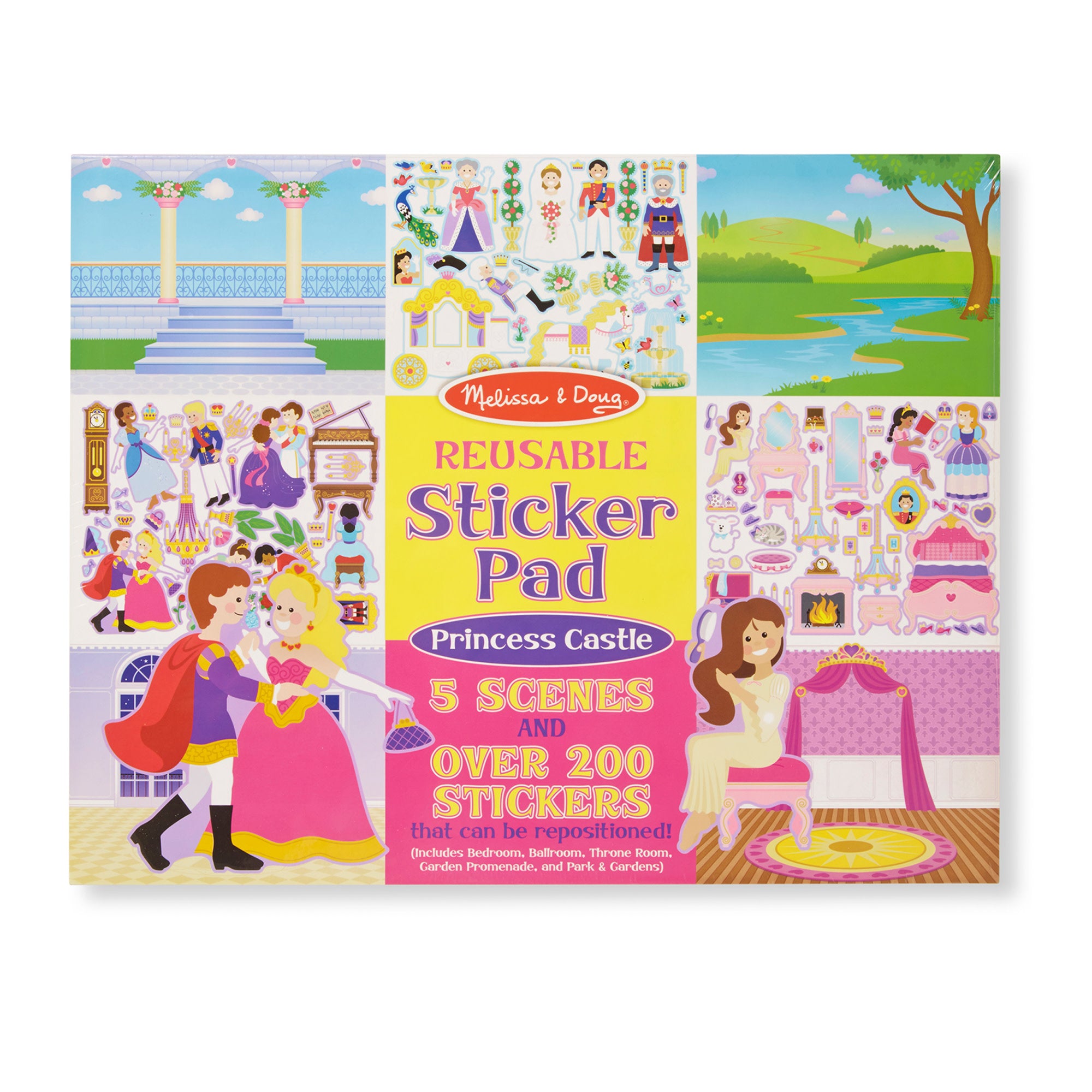 Melissa & Doug Sticker Collection and Coloring Pads Set: Princesses,  Fairies, Animals, and More - FSC-Certified Materials