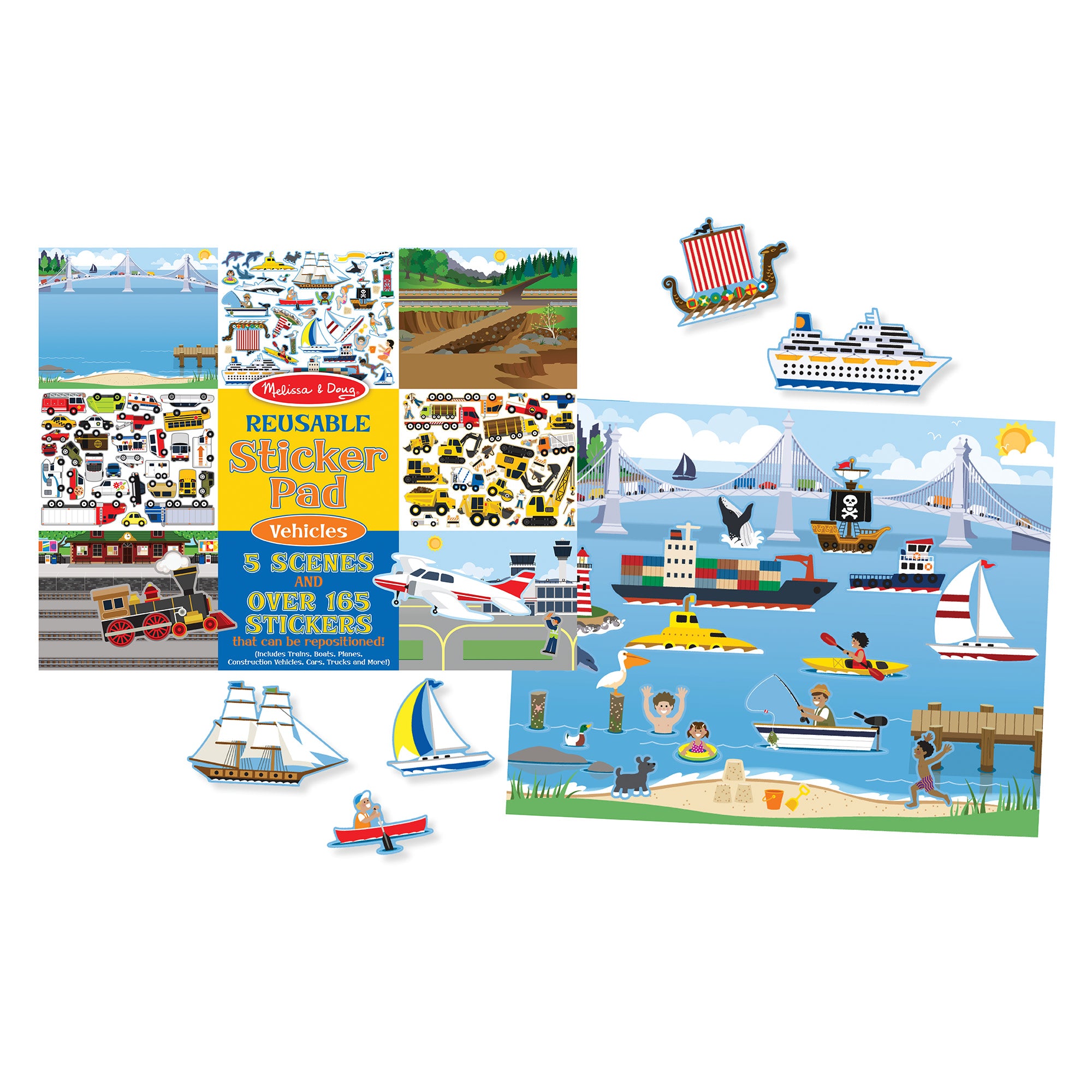 Melissa & Doug Reusable Adventure Sticker Pad Set