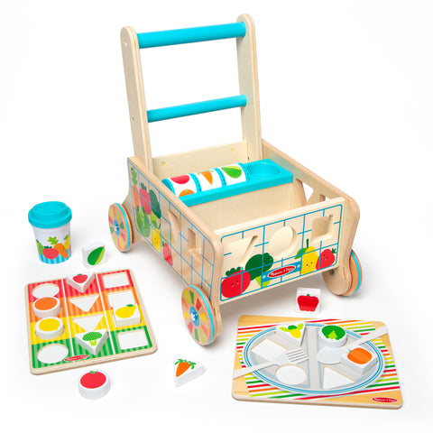 Melissa & Doug Best Birthday Gift Ideas for 1 Year Old Wooden Shape Sorting Grocery Cart