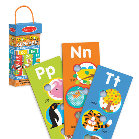 Melissa & Doug Fun and Educational Card Games for Kids Poke-A-Dot Alphabet Cards
