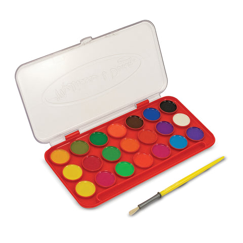 Melissa & Doug Easel Activities for Kids Deluxe Watercolor Paint Set 21 colors