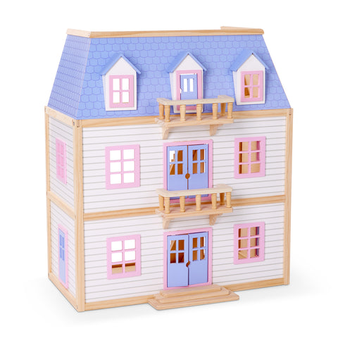 Melissa & Doug What Playing Dollhouse Teaches Our Children Multi-Level Dollhouse