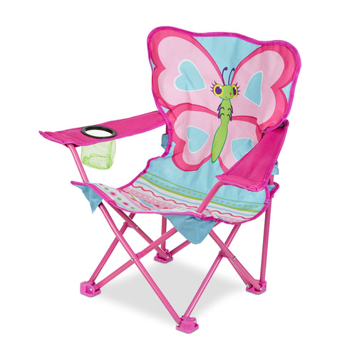 Melissa & Doug Cutie Pie Butterfly Camp Chair Favorite Outdoor Fun