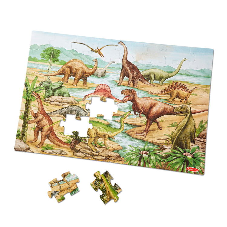 Melissa and Doug Floor Puzzle Assortment-Camion de Pompier