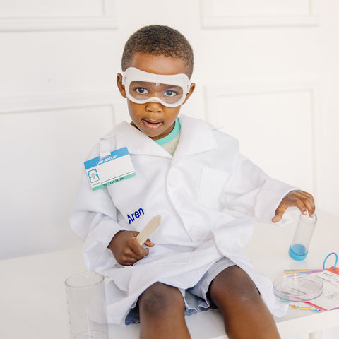 Melissa & Doug Scientist Role Play Costume Halloween & Pretend Play