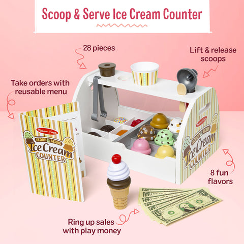 Melissa & Doug Scoop & Serve Ice Cream Set