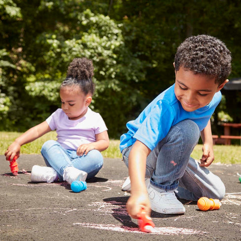 Melissa & Doug 7 Sidewalk Games for Kids blog post My First Sidewalk Chalk Set