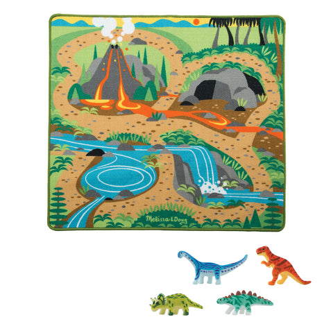 Melissa & Doug Best Dinosaur Toys & Gifts Prehistoric Playground Dinosaur Rug