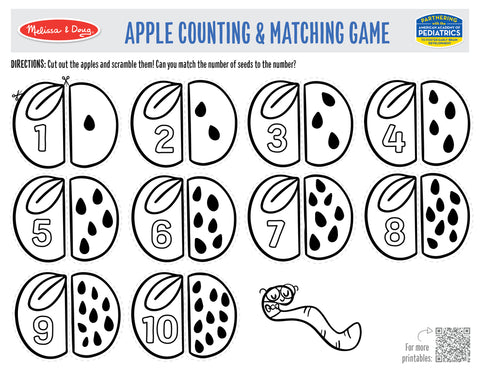 Melissa & Doug Apple Counting & Matching Game
