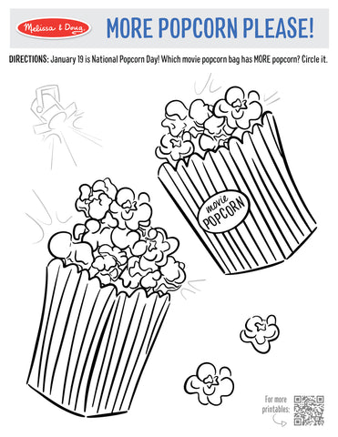 Melissa & Doug Celebrate National Popcorn Day with a FREE Printable Activity for Kids & More blog post