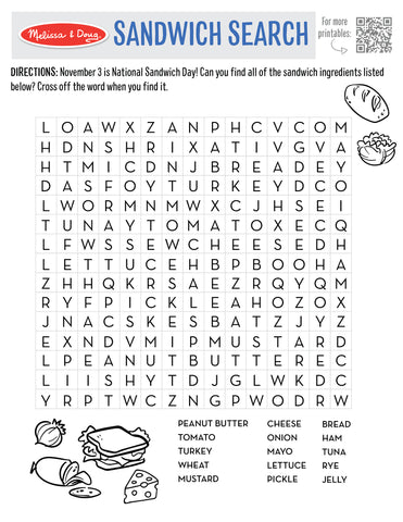 Melissa & Doug Celebrate National Sandwich Day with a FREE Printable & More blog post