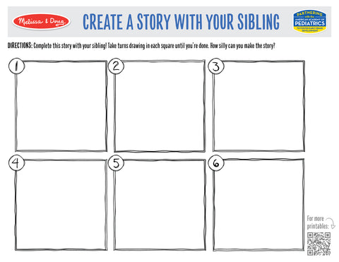 Melissa & Doug Free April Printables and Activities for Kids Siblings Day