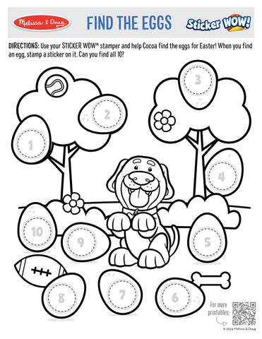 Melissa & Doug Enjoy Free Sticker WOW! Easter Printable Activities for Kids blog post