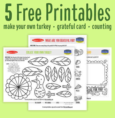 November printables fanned out