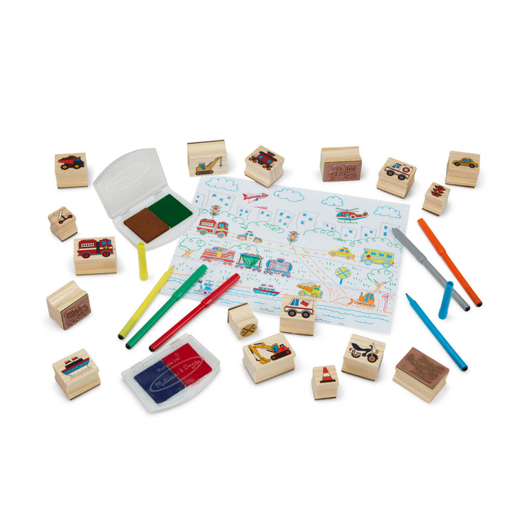 melissa and doug vehicle stamps