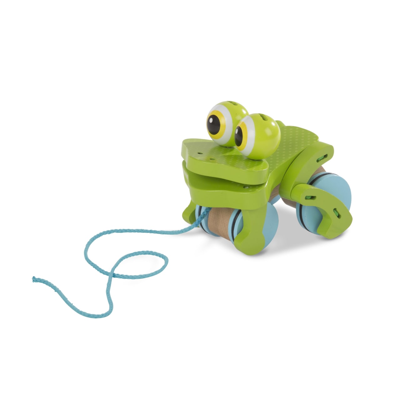 First Play Frolicking Frog Wooden Pull Toy- Melissa and Doug