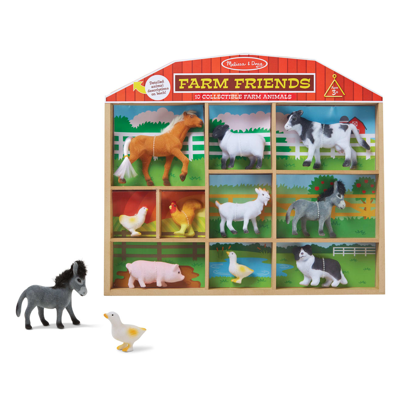 Fisher Price Little People Farm Barn Animals Storage Case Vegetable Stand