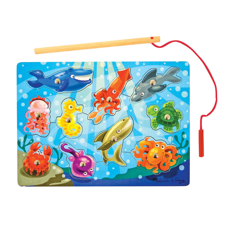 Baby Magnetic Fishing Toy 39pcs/set Magnetic Fishing Toy Fish Rod Net Set  Playing Game Educational Toys Baby Kids Gift 