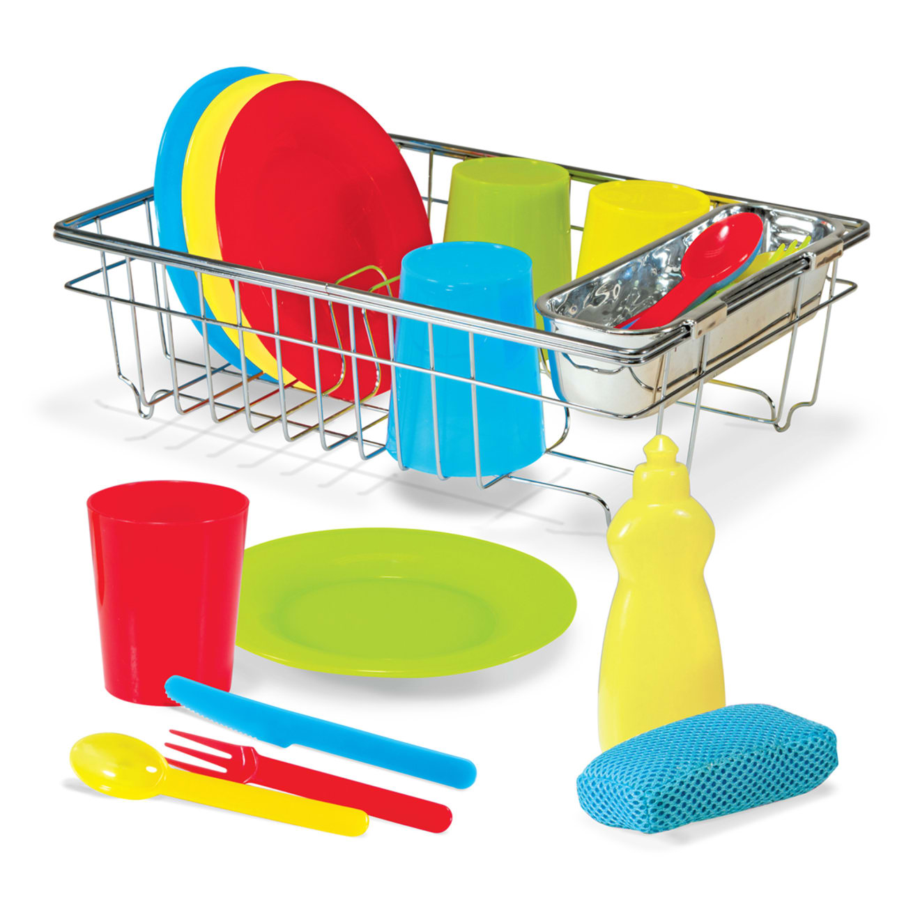 Melissa & Doug Wash Dry Dish Set