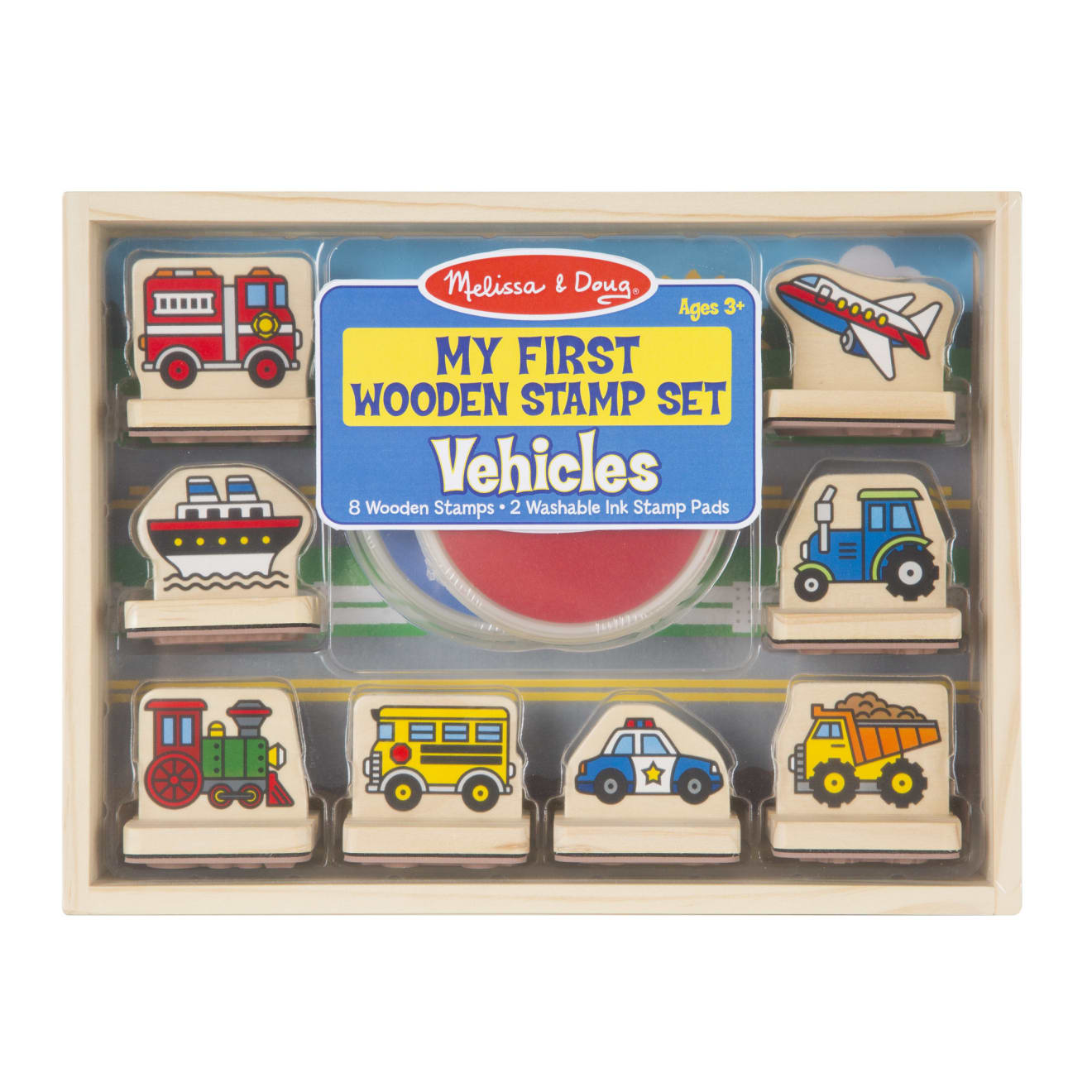 My First Wooden Stamp Set - Vehicles