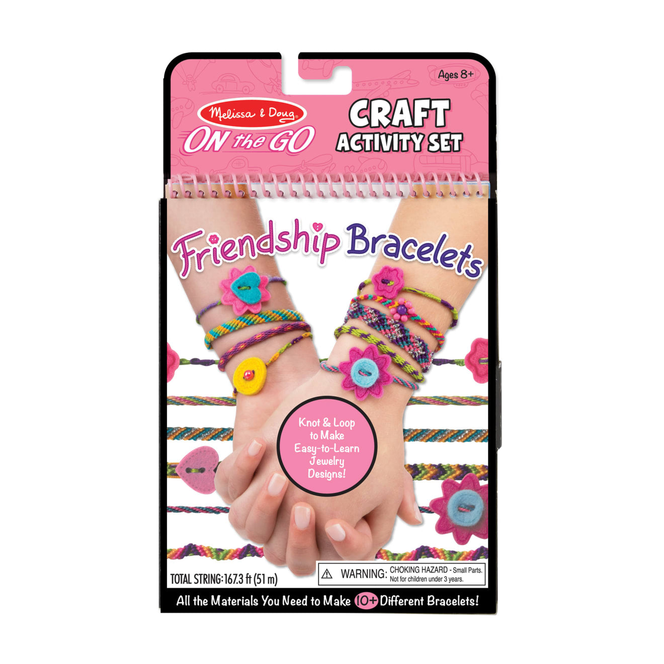 Melissa & Doug Craft Activity Set, Friendship Bracelets, On the Go