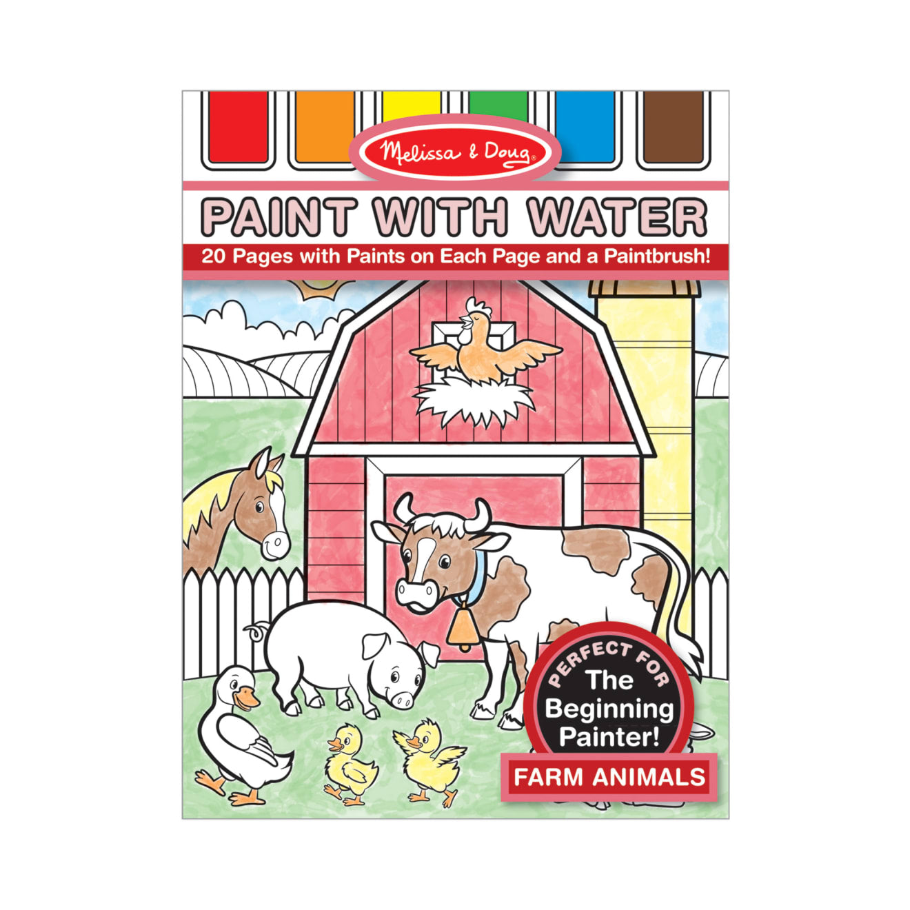 Melissa & Doug Jumbo 50-Page Kids Coloring Pads Set - Animals, Vehicles, and More