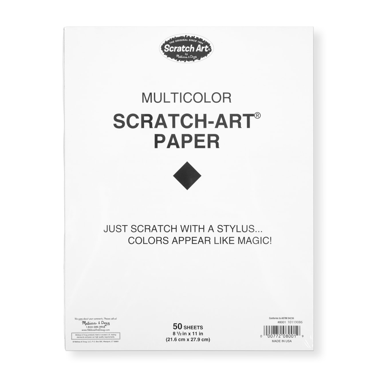 Scratch Art Paper Multicolor (50 sheets)