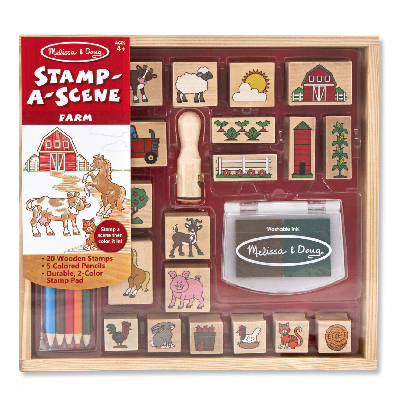 Jumbo Washable Stamp Pad - Brown - Pack of 2