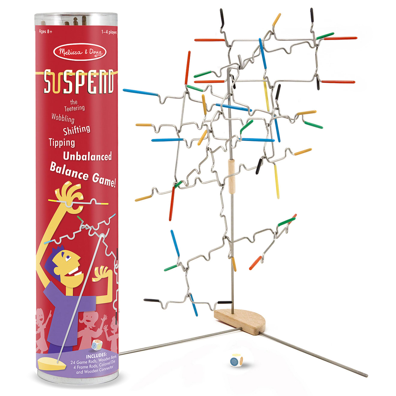 Melissa & Doug Suspend Gioco Da Tavolo Famiglia, Torre Di Legno