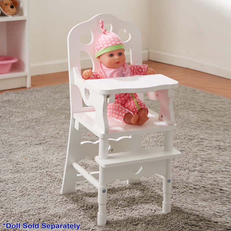 unfinished wood high chair