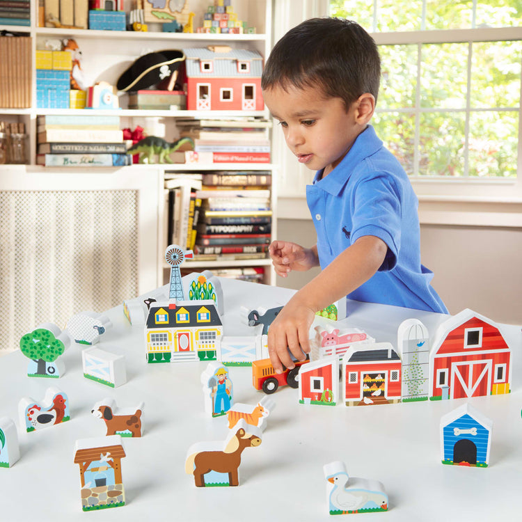 melissa and doug farm and tractor set