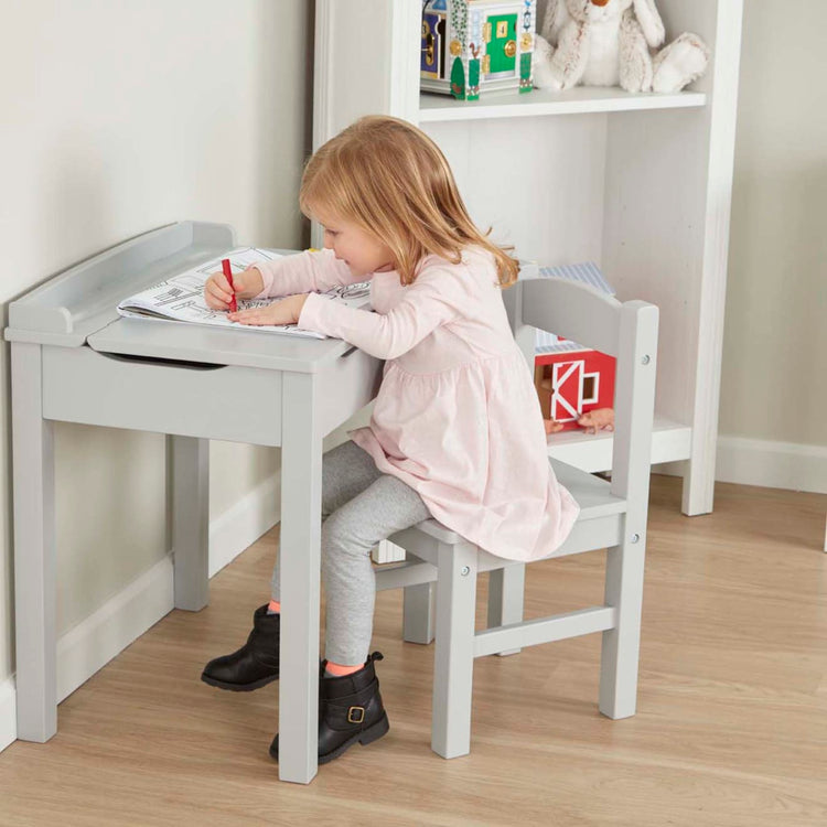 Wooden Table & Chairs - White- Melissa and Doug