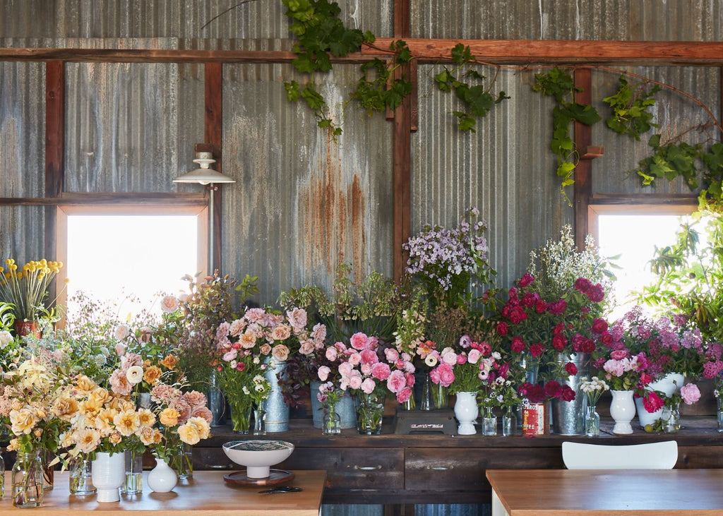 Barn & Farm Workshop With Flowers