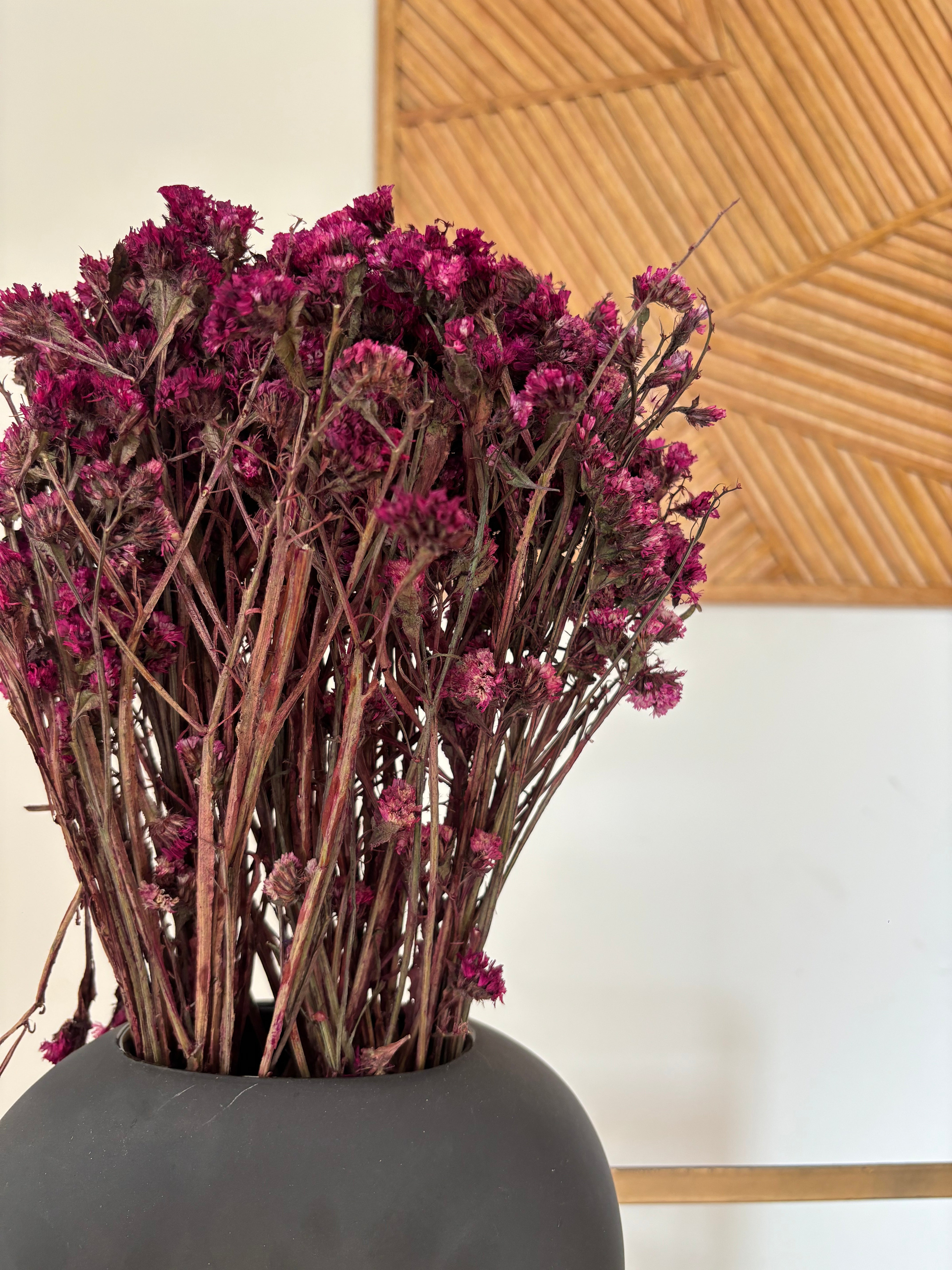 U-shaped Pink dried vase set