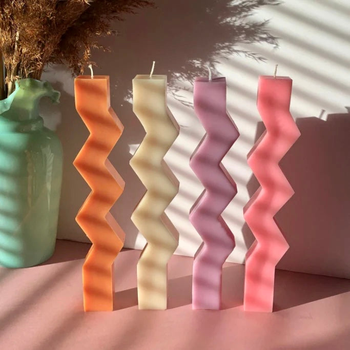 Zig zag candle