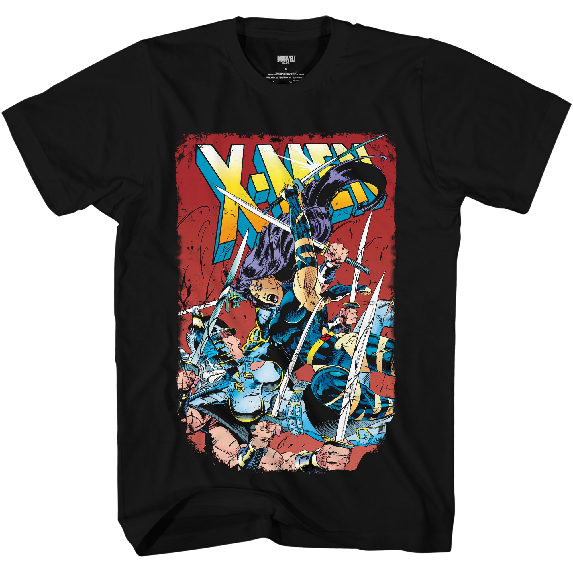Image of Marvel Comics X-Men Sword Showdown: Psylocke vs Spiral Adult T-Shirt