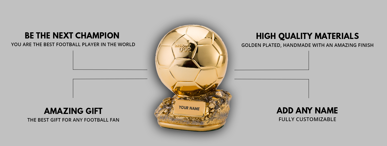 Trophée du ballon d'or, ballon d'or, meilleur joueur de football, coupe de  football, 15cm