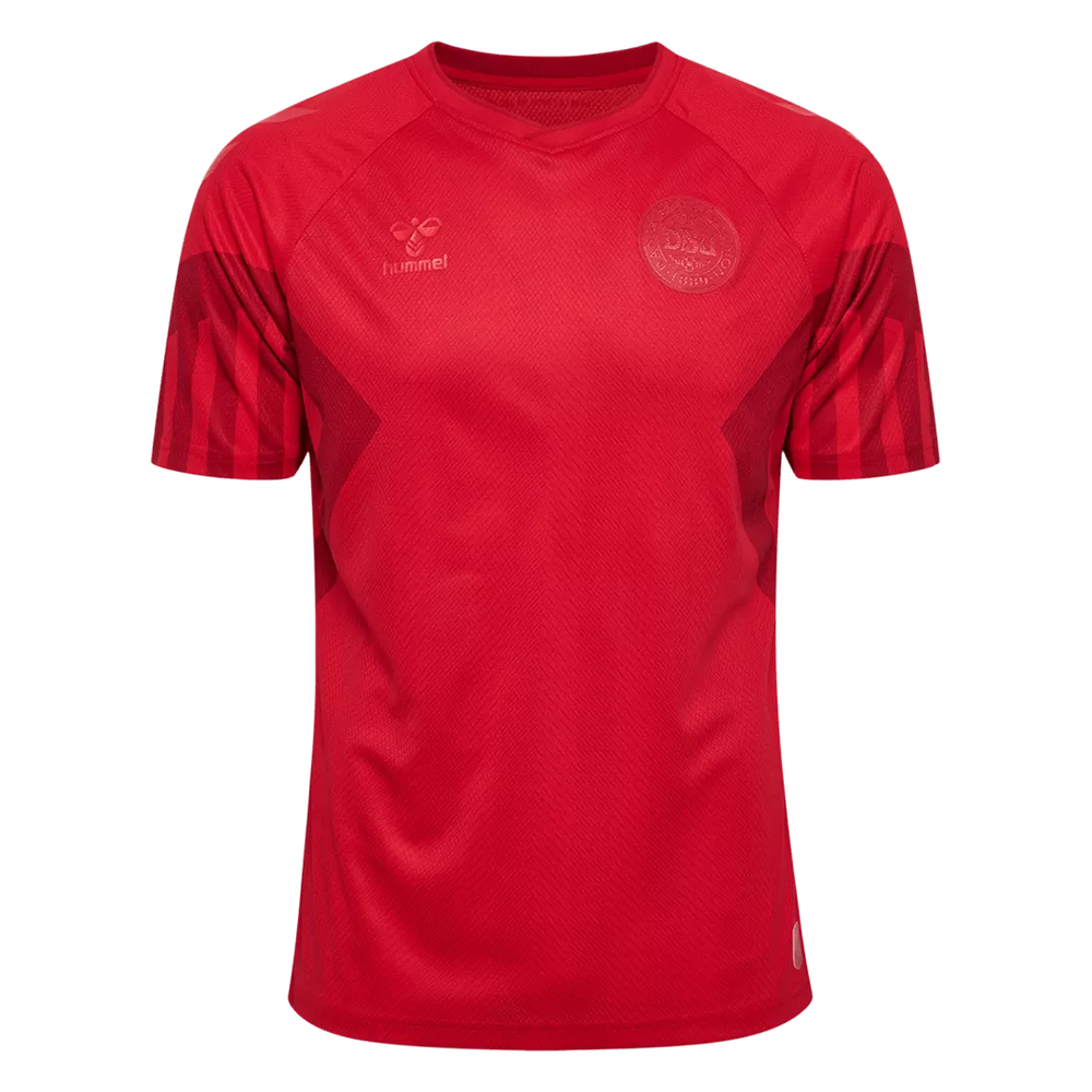 Denmark Home Soccer Jersey 2022 World Cup 2022 — Ballon D'Or Trophy