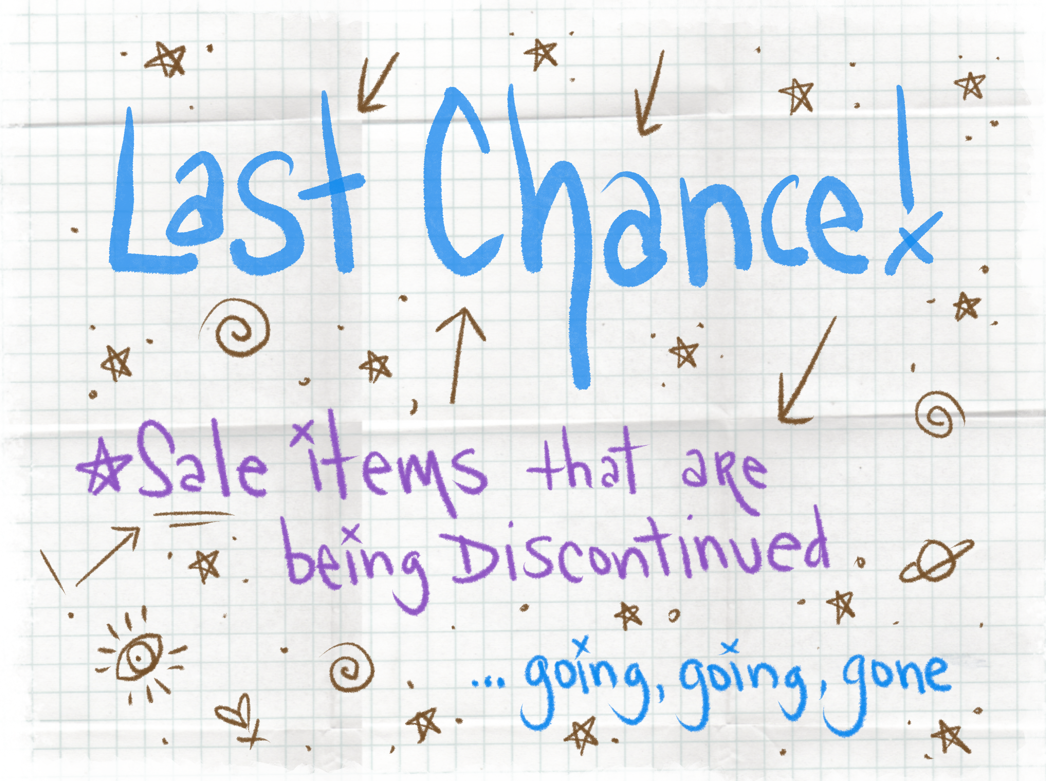 Last Chance! Items that are retiring by Jamie Sawyer