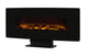 Muskoka Curved Front Black 42" Wall Mount Electric Fireplace Glass