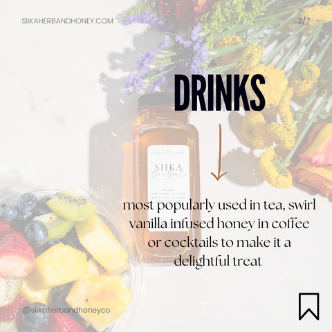 Drinks with infused honey | SIIKA Herb + Honey Co.