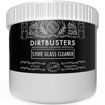 Stove Glass Cleaner, Remove Soot, Ash, Tar & Dirt (500g) Dirtbusters
