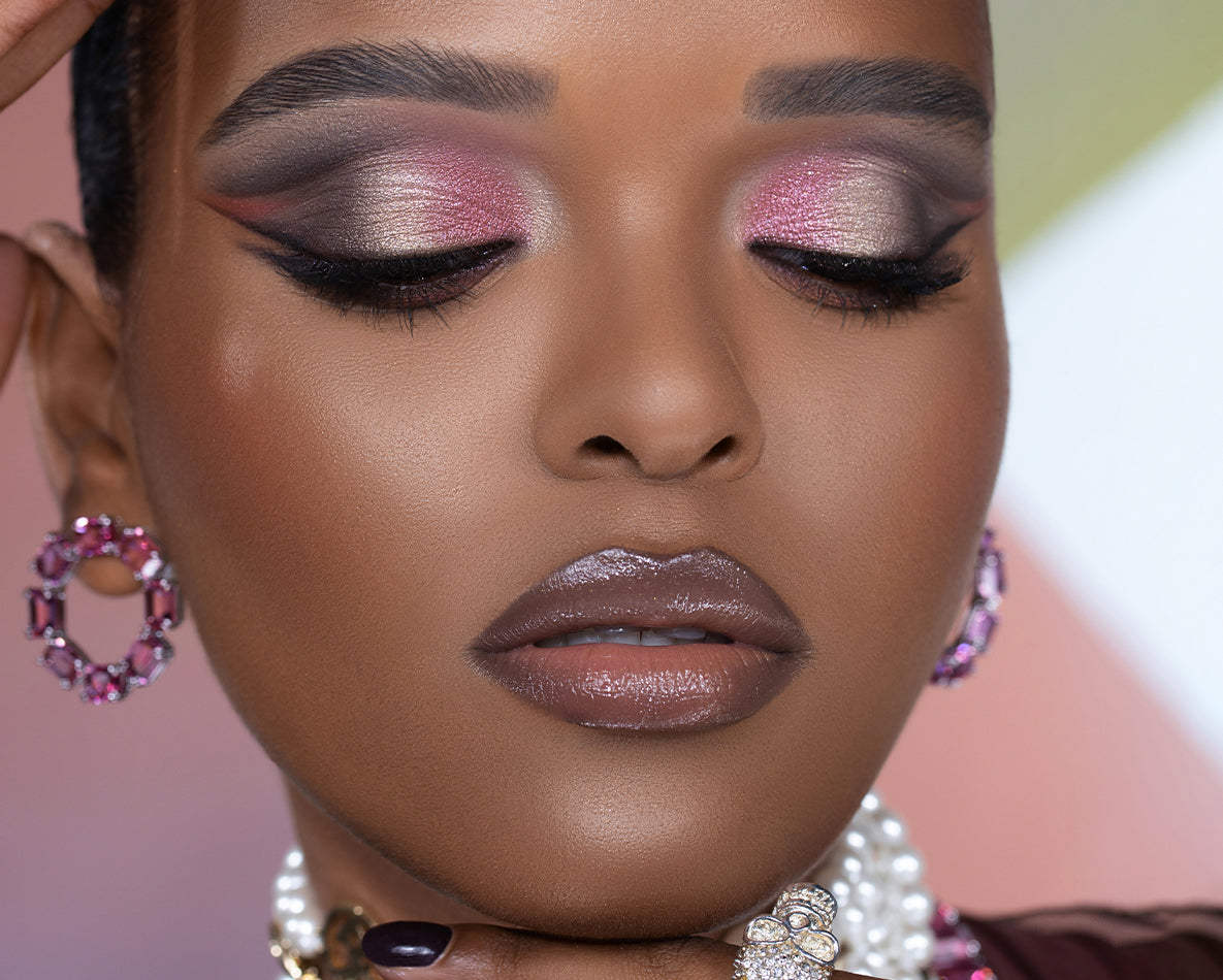 Colorful Double-Winged Eye Makeup ft. The RETRO GLAM PALETTE}