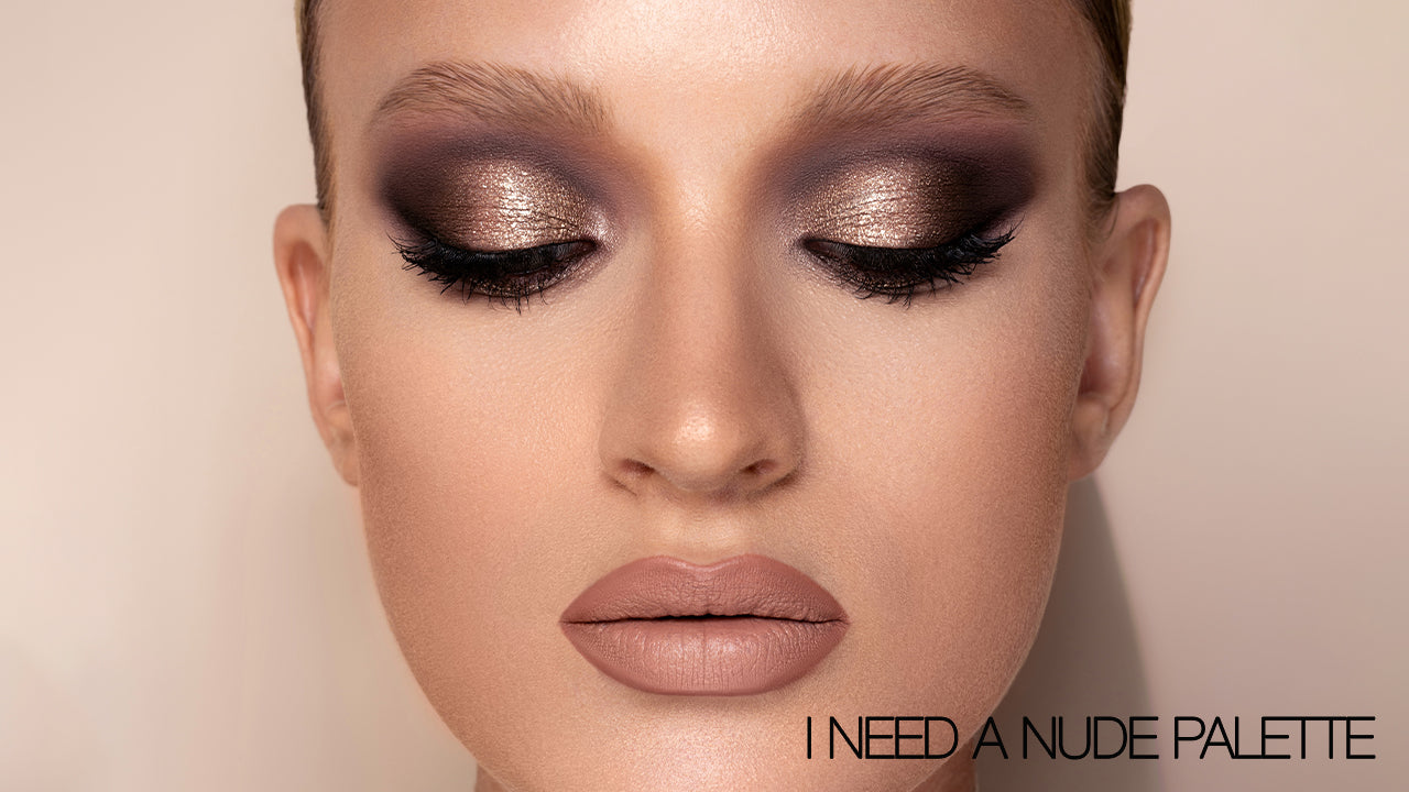 Sparkling Smoky Eye Makeup ft. the I NEED A NUDE PALETTE }