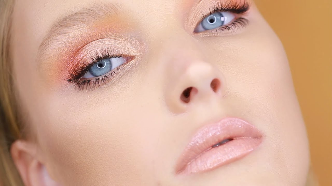 Create A Soft Peachy Pastel Look Using The Sunrise Palette }