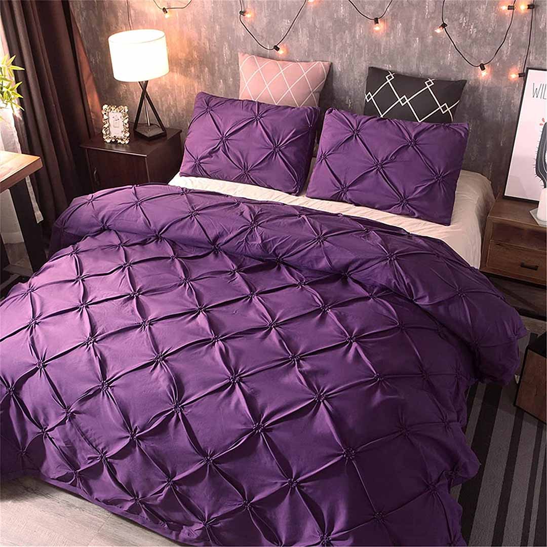 purple pattern duvet cover