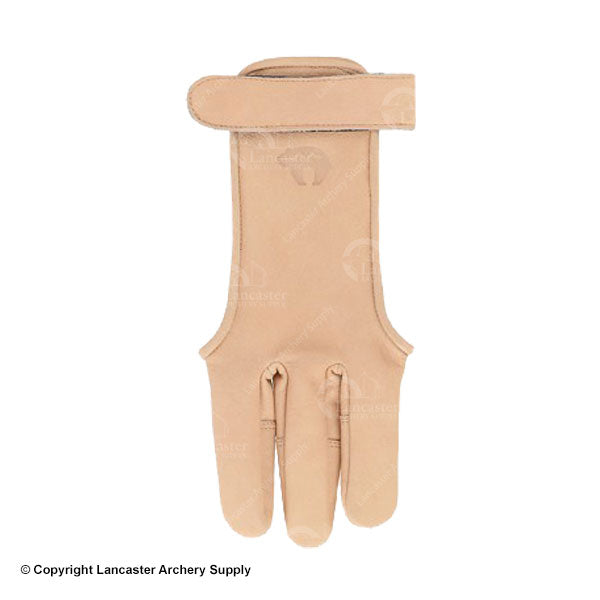 Orange leather bow gloves