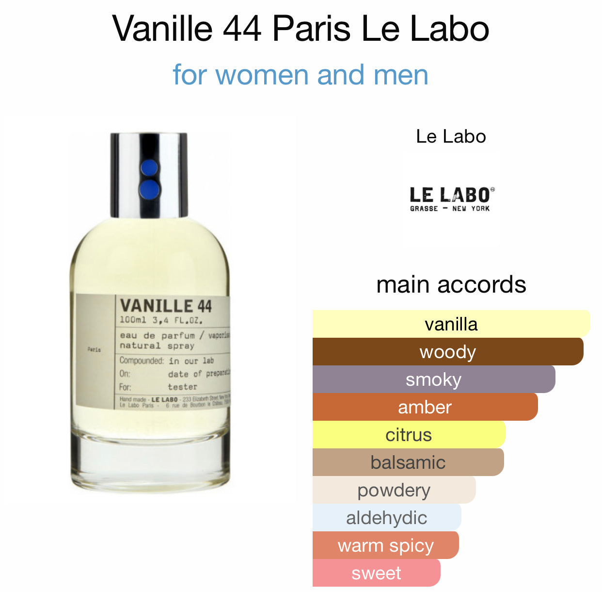 Inspired by Vanille 44 from Le Labo – Andromeda's Moon