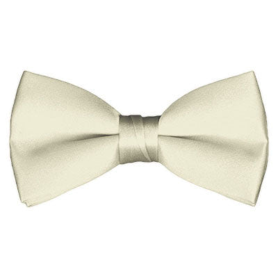 cream colored bow tie